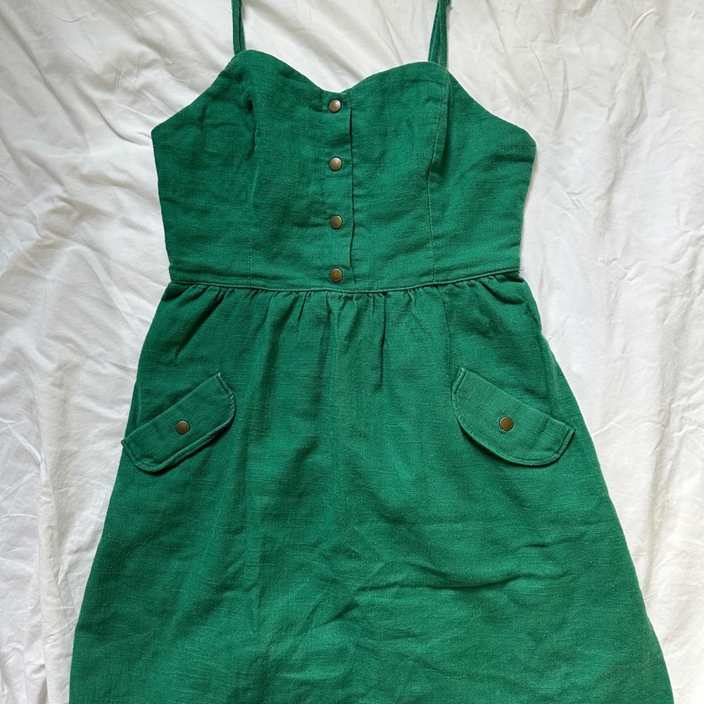 Urban Outfitters Cope Green Button-Up Dress Size XS or S